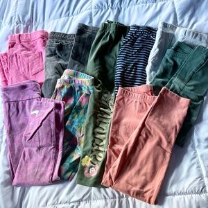 Bundle of girls 5T leggings - 6 pair